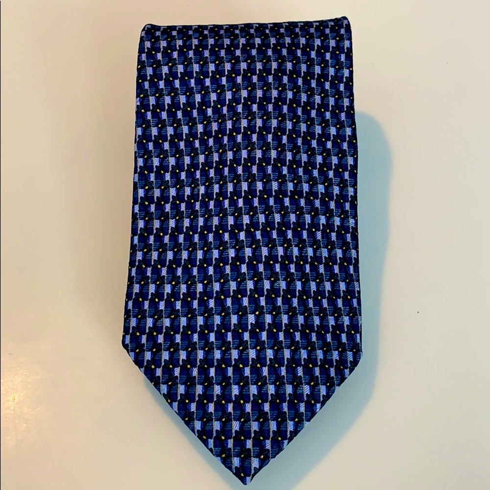 Ermenegildo Zegna Vintage Silk Print Tie